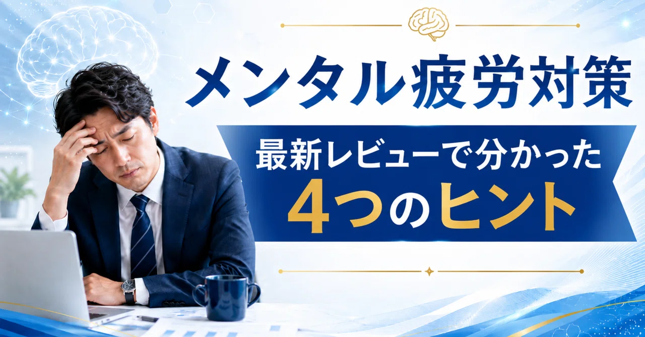 寝ても取れない「疲れ」の正体とは？脳と身体をリセットする神経リカバリー法