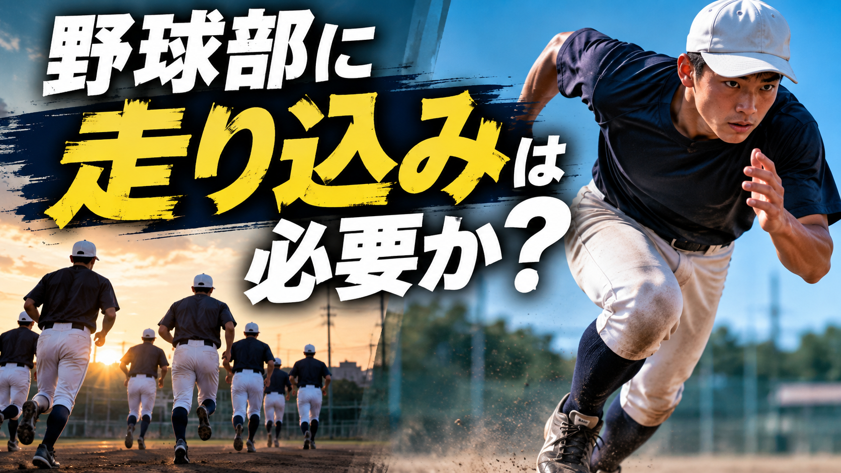 野球部に走り込みは必要なのか。これが結論です！